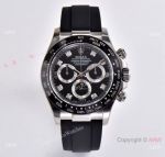 CLEAN Factory Rolex Daytona Clean 4130 Replica Watch Black Dial Black Ceramic Bezel 40mm